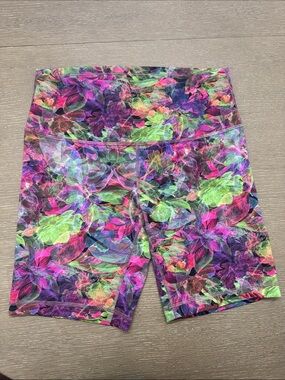 Lululemon Wunder Train High Rise Shorts (Vivid Floral Tone Multi)
